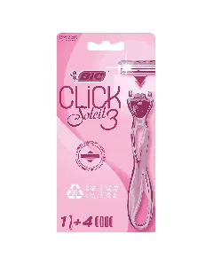 Bic Disposable Razor Click 3 Handle 1 + 4 Blades