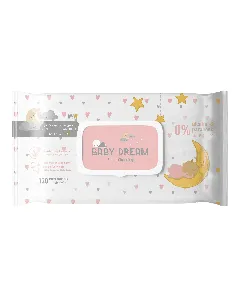 Maw Baby Dream Wet Wipes For Babies Pink Alcohol Free Scented 120 P*18C