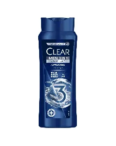 Clear Hair Shampoo Men Active Cooling 3 In 1 600/700 Ml