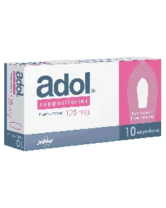 Adol 125 Mg Suppository 10P