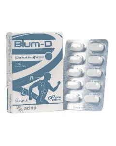Blum-D Vitamin D3 50000Iu Film Coated Tablet 20P