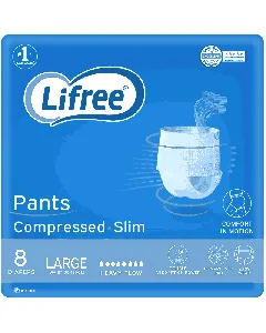 Lifree Compressed Pants  Heavy Flow Large 8*4 C