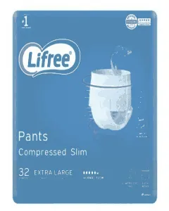 Lifree Compressed Pants Normal Flow Xlarge 32 *2 C