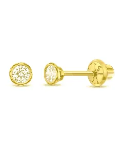 Caflon Gold Pearl Medical Earrings (Colored)