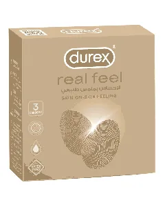 Durex Condom Real Feel Natural Skin Feeling 3 P