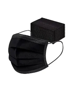 Face Mask 3 Layers Ear Loop Black 50 P * 40 C