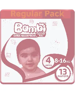 Sanita Bambi Baby Diapers Try Bag (4) 13*6 C