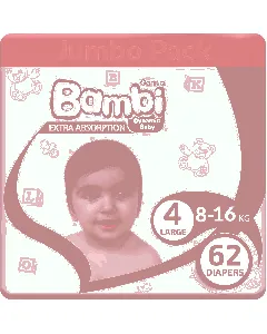 Sanita Bambi Baby Diapers Jumbo (4) 62*3 C