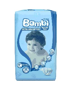 Sanita Bambi Baby Diapers Try Bag (4+) 12*6 C