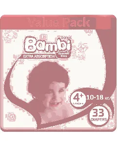Sanita Bambi Baby Diapers Economy (4+) 33*4 C