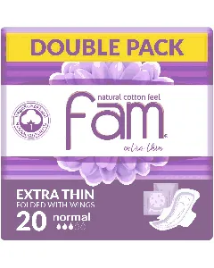 Fam Female Napkins Thin With Wings Regular 20*9 C