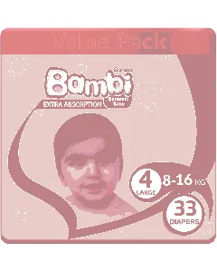 Sanita Bambi Baby Diapers Economy (4) 33*4 C