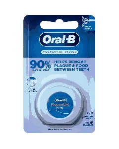 Oral B Essential Waxed Dental Floss Cool Mint 50 M