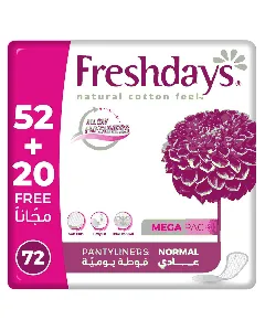 Fresh Days Female Napkins Unscented 52+20*6