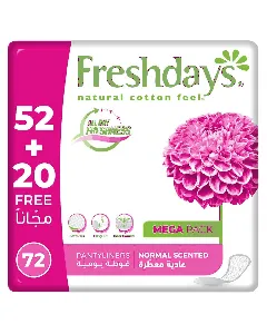 Fresh Days Female Napkins Scented 52+20*6