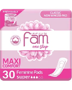Fam One Step Female Pads Maxi Without Wings 10*3*6