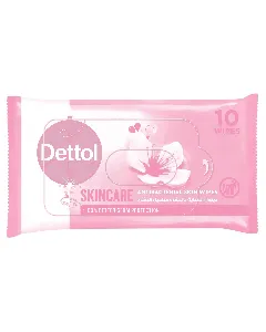 Dettol Wet Wipes Antiseptic Skin Care 10 Pcs
