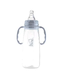 Baby Zone Feeding Plastic Bottle Ribbed Handle 240 Ml 8517