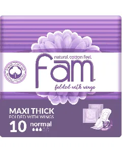 Fam Female Napkins With Wings Folded Compressed Regular 10*12 C