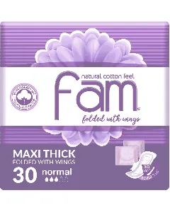 Fam Female Napkins Regular With Wings Compressed 30*4 C