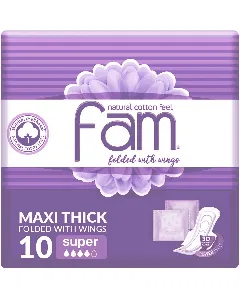 Fam Female Napkins Super With Wings Compressed 10*12 C