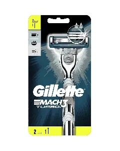 Gillette Mach3 Turbo Multi-Use Razor + 2 Blade