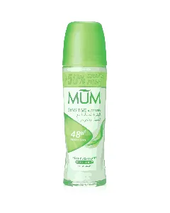 Mum Deodorant Roll On Sensitive Skin Aloe Vera With Jojoba 75 Ml