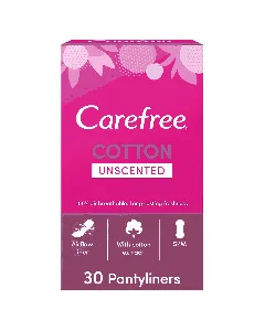 Carefree Female Napkins Cotton 30 Pc 24 C