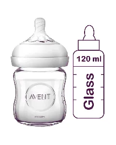 Avent Feeding Bottle Natural Glass 120Ml