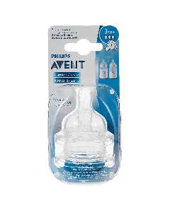 Avent Anti Colic Teats 3 Hole 3M+ 2P