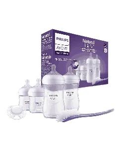 Avent Natural Feeding Starter Set 4P 125Ml+260Ml Bottle+ Soother+Brush
