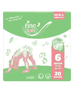 Fine Baby Diaper Economy (6) 20*8 Pk