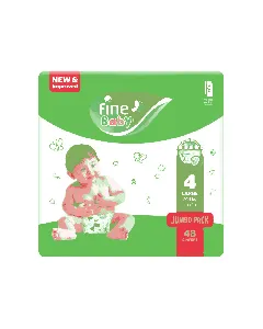 Fine Baby Diaper Jumbo (4) 48*6 Pk