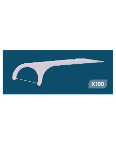 Tece Tooth Pik Plastic With Thread 100P 2803