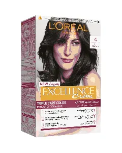 Loreal Hair Color Excellence Mouse Creme Chatain 4