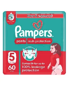 Pampers Baby Diapers Pants Giant (5) 11-25 C 60*2 C