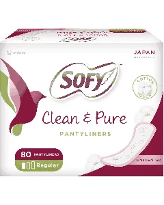 Sofy Female Napkins Daily Thin Panty Liner Unscented 80*5 C