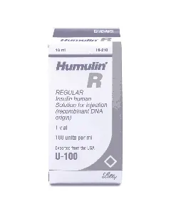 Humulin-R 100 Iu Vial 10 Ml Ref